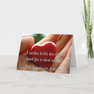 Hart in de hand - Moederdag Kaart