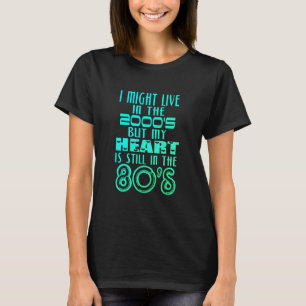 Hart in de jaren 80 t-shirt