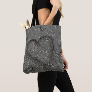 Hart in de Zand Canvas tas