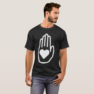 Hart in handsymbool t-shirt