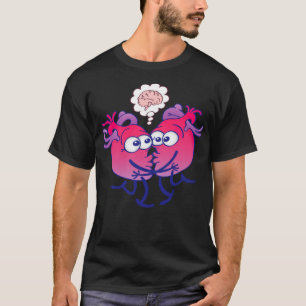 Hart in liefde te veel denken als penelope valt t-shirt