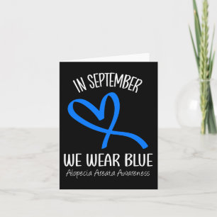 Hart In september Draag we Blue Alopecia Areata AW Kaart