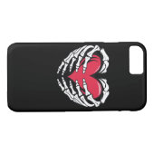 Hart in skeletale handen Klassiek Case-Mate iPhone Case (Achterkant (Horizontaal))