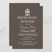 hart in vogelkooi-repetitie diner kaart (Voorkant / Achterkant)