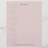 hart ingegraveerd custom briefhoofd (Voorkant)