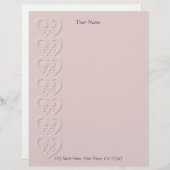 hart ingegraveerd custom briefhoofd (Voorkant / Achterkant)