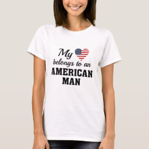 Hart is Amerikaans T-shirt