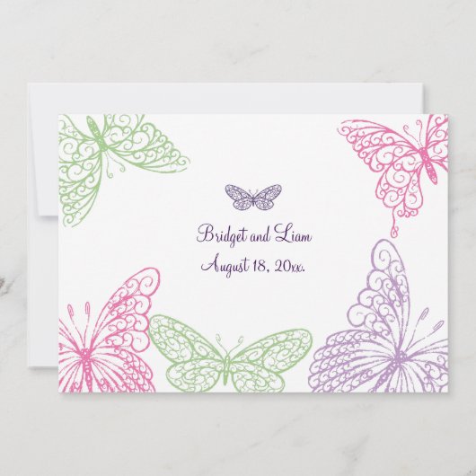 Hart is een uitnodigende uitnodiging voor een Flut (Achterkant)