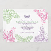 Hart is een uitnodigende uitnodiging voor een Flut (Voorkant / Achterkant)