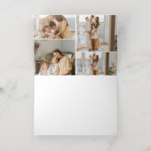 Hart Kalligrafie 13 Foto Gelukkige Verjaardag Folie Wenskaart (Binnenlaag)