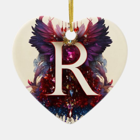 hart keramisch ornament (Voorkant)