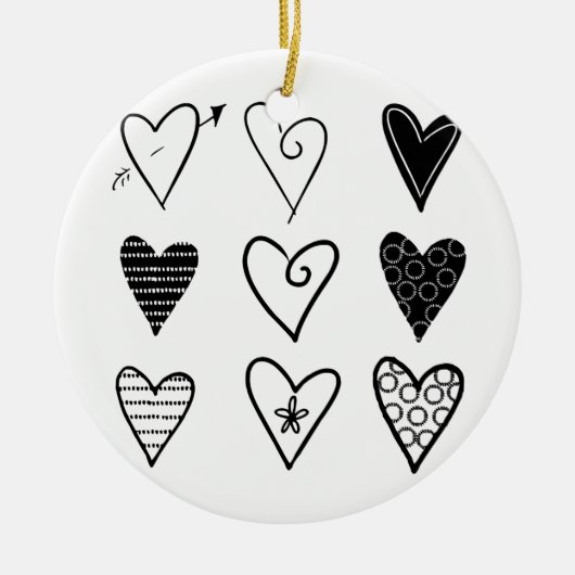 hart keramisch ornament (Voorkant)