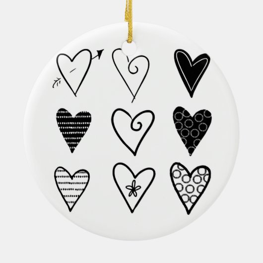 hart keramisch ornament (Achterkant)