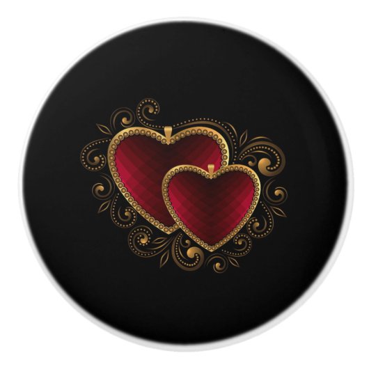 hart keramische knop (Voorkant)