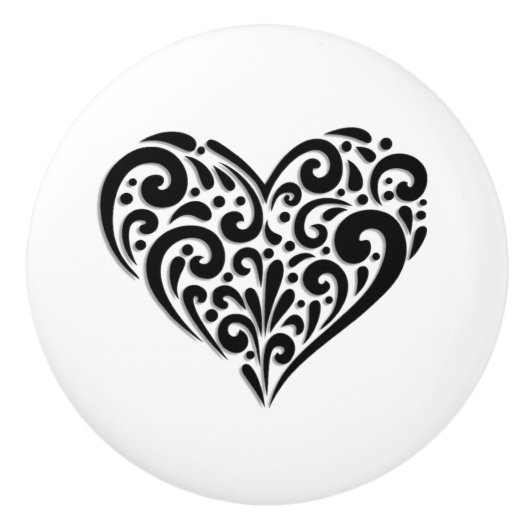 hart keramische knop (Voorkant)