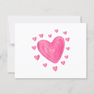 Hart Kinder school Valentijnsdag Meisjesjongens RSVP Kaartje
