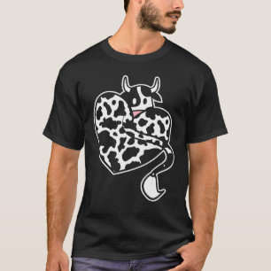 Hart Koe Patroon Boerderij Boer Vrouwen Meisjes T-shirt