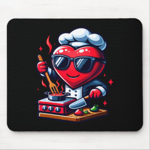 Hart Koken Valentijnsdag Valentijn Mannen Vrouwen Muismat