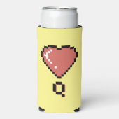 Hart koningin zwarte omtrek (Seltzer Voorkant)