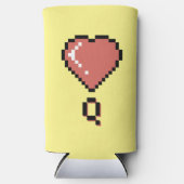 Hart koningin zwarte omtrek (Voorkant)