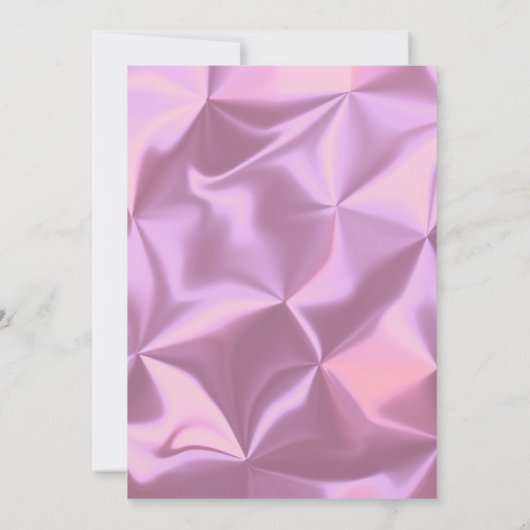 Hart Kroon Quinceañera Sweet 16 Roze Folie Kaart (Achterkant)