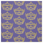 Hart Kroon Tiara stof herhalen patroon iris bind (Swatch)