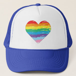 HART LGBTQIA Regenboog Vlag, Gay Pride Trucker Pet
