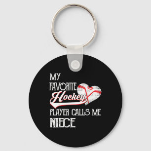 Hart Lief Schattig Favoriete Hockeyspeler Noemt Me Sleutelhanger