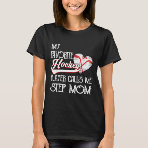 Hart Lief Schattig Favoriete Hockeyspeler Noemt Me T-shirt
