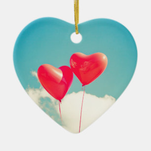 hart liefde harten op maat verjaardagen keramisch ornament