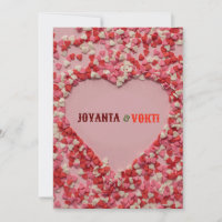 Hart liefde Joyanta & Vokti rood maroon kleur