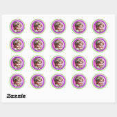 Hart Liefde Klassieke Ronde Stickers (Vel)