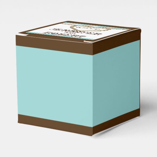 Hart Liefde Knoop Western Bruiloft Favor Box Bedankdoosjes (Voorkant Zijde)