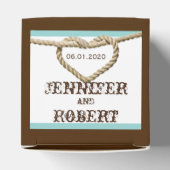 Hart Liefde Knoop Western Bruiloft Favor Box Bedankdoosjes (Bovenkant)