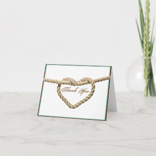 Hart Liefde Knoop Westerse Trouw Huwelijkskaart Be Bedankkaart