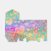 Hart Liefde Patroon Pastel Design Bedankdoosjes (Uitgevouwen)