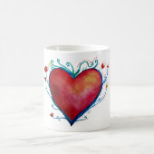 Hart Liefde Wit 11 oz Classic Mok (Center)