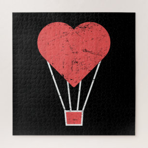 Hart Lieve Heet Luchtballon Legpuzzel