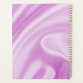 Hart Lijst Aangepast Foto Roze Zijde Zijde & Diama Planner (Achterkant)