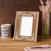 Hart lijst Rand 5x7 Gegraveerde Lijstjes (Links)