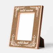 Hart lijst Rand 5x7 Gegraveerde Lijstjes (Links)