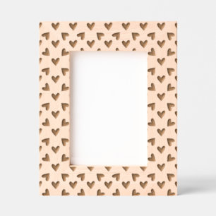 Hart lijst rand gegraveerde lijstjes