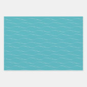 Hart Link Lichtgrijs Verdigris Bruiloft Verloving Inpakpapier Vel (Voorkant 3)