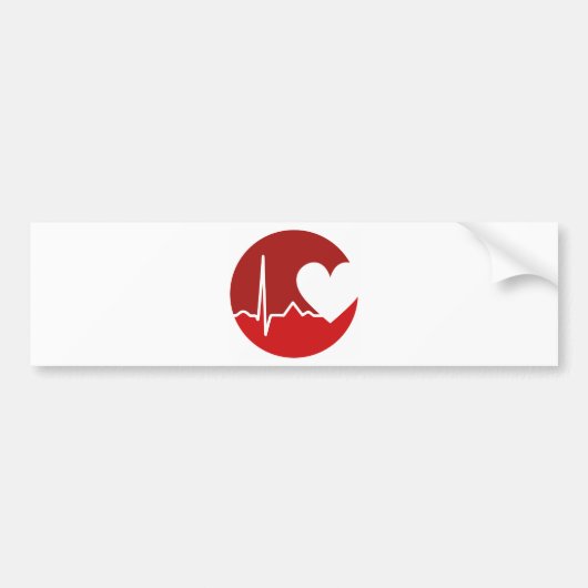 Hart Logo Bumpersticker (Voorkant)