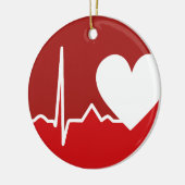 Hart Logo Keramisch Ornament (Links)