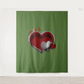 Hart Magic Green Business Tapestry Extra-Large Wandkleed (Voorkant)