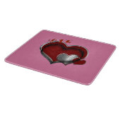 Hart Magisch Roze Glas Snijplank 15.2x17.8cm (Hoek)