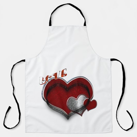 Hart Magisch Wit Groot Schort (Voorkant)