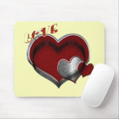 Hart Magische Gele Muismat (Met muis)