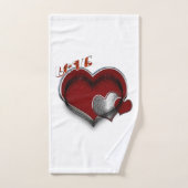 Hart Magische Witte Badkamer Handdoek Set (Handdoek)